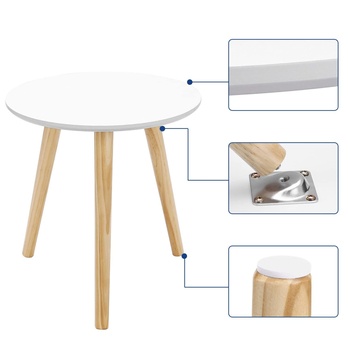 Prístavné stolíky LET07 biela 3