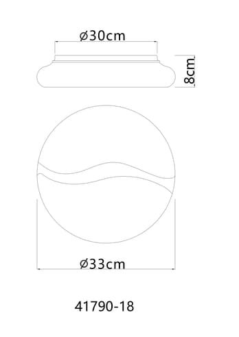 Stropné svietidlo LETICIA biela/prírodná 8