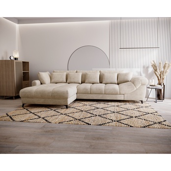 Sedacia súprava LETTICA ľavá, béžová 1