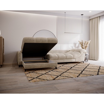 Sedacia súprava LETTICA ľavá, béžová 5