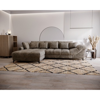 Sedacia súprava LETTICA ľavá, hnedá 1