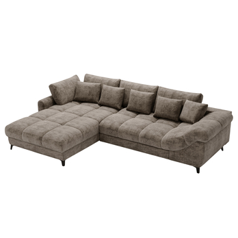 Sedacia súprava LETTICA ľavá, hnedá 3