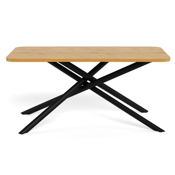 Jedálenský stôl LEVANTO prírodná/matná čierna 3