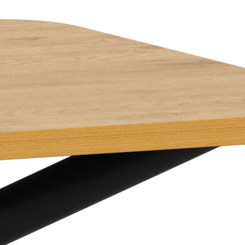Jedálenský stôl LEVANTO prírodná/matná čierna 5