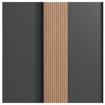 Šatníková skriňa LEXIE grafitová 2