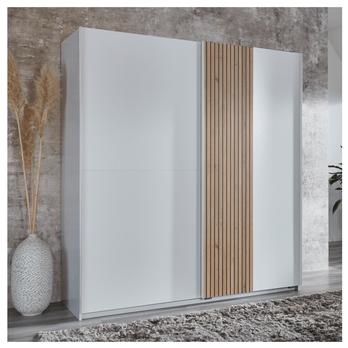 Šatníková skriňa LEXIE biela 1