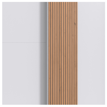 Šatníková skriňa LEXIE biela 2