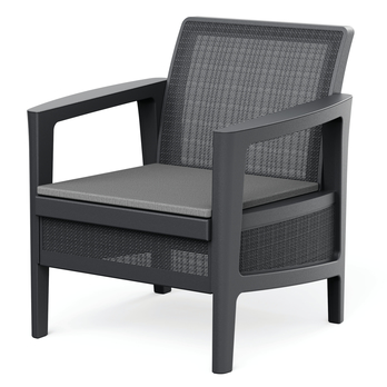 Záhradná zostava LICIA 1 grafitová/sivá 2