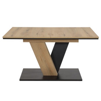 Jedálenský stôl LICY T dub evoke/čierna 2