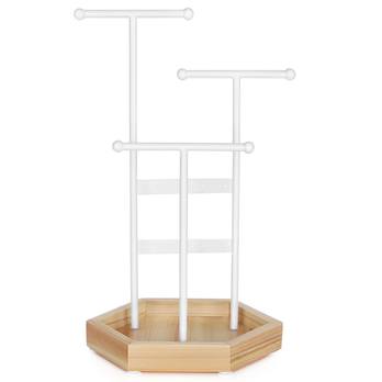 Stojan na šperky LID 2 biela/prírodná 3