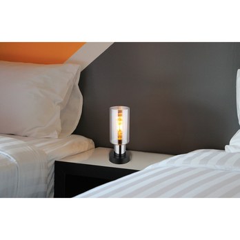 Stolná lampa LIDARIA čierna 1