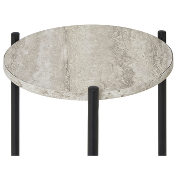 Prístavný stolík LIEVIN čierna/béžová 3