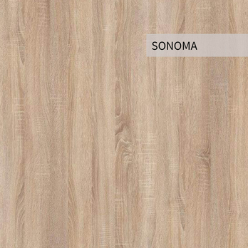Horná skrinka LIGHT 60 II biela/dub sonoma, šírka 60 cm 3