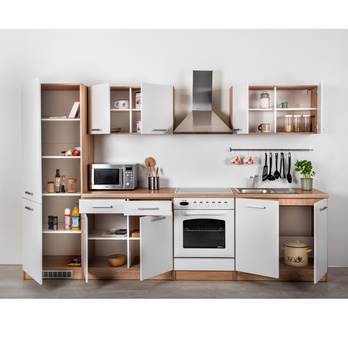 Vysoká skriňa LIGHT 60 biela/dub sonoma 3