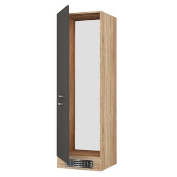 Vysoká skriňa LIGHT 60 dub sonoma/antracitová 1