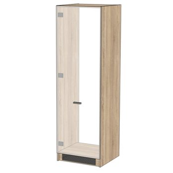 Vysoká skriňa LIGHT 60 biela/dub sonoma 1