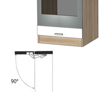 Spodná skrinka na rúru LIGHT 60 biela/dub sonoma 3