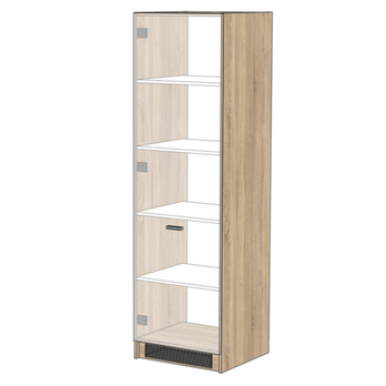 Vysoká skriňa LIGHT 60 biela/dub sonoma 4