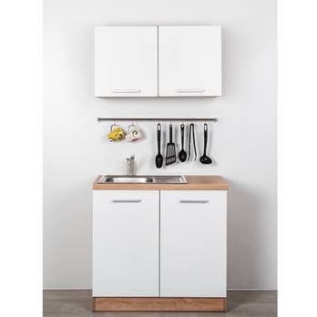 Spodná drezová skrinka LIGHT 90 biela/dub sonoma 1