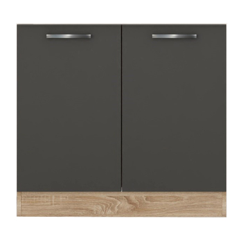 Spodná drezová skrinka LIGHT 90 dub sonoma/antracitová 2