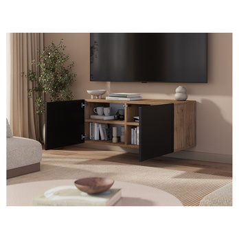 TV stolík LILLA dub artisan/čierna 2