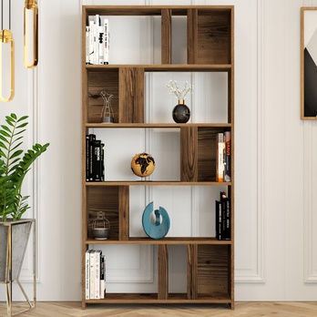 Regál/knižnica LIMA orech 2