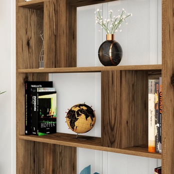 Regál/knižnica LIMA orech 3