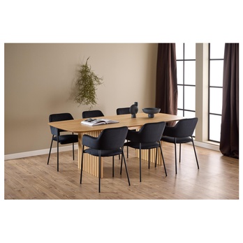 Jedálenská stolička LIMA čierna/matná čierna 1