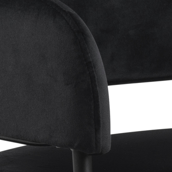 Jedálenská stolička LIMA čierna/matná čierna 7