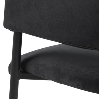 Jedálenská stolička LIMA čierna/matná čierna 9