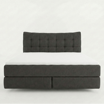 Posteľ boxspring LIMONE tmavosivá, 160x200 cm 3