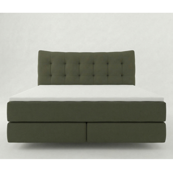 Posteľ boxspring LIMONE olivová, 160x200 cm 3
