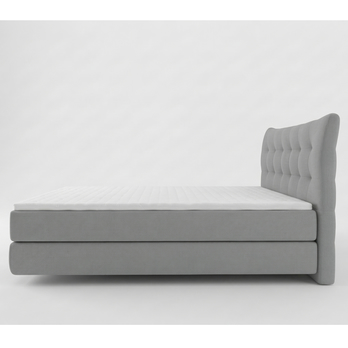 Posteľ boxspring LIMONE svetlosivá, 180x200 cm 4