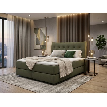 Posteľ boxspring LIMONE olivová, 180x200 cm 1