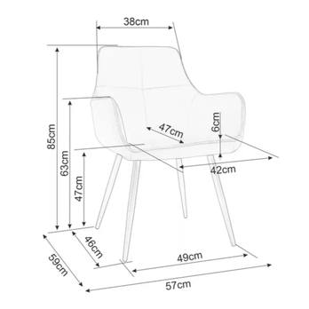 Jedálenská stolička LIMUN béžová 3