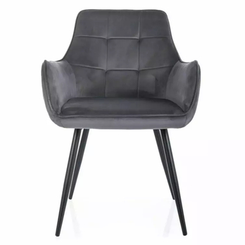 Jedálenská stolička LIMUN sivá 1