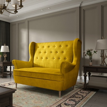 Pohovka LINA žltá 1