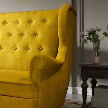 Pohovka LINA žltá 2