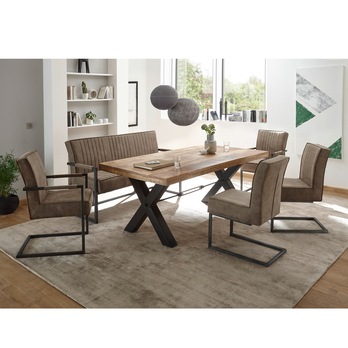 Jedálenská stolička LINDA 2 sivá 1