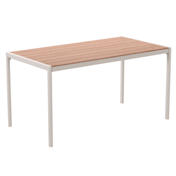 Jedálenská zostava LINDOS orech/teak/sivá/biela 8