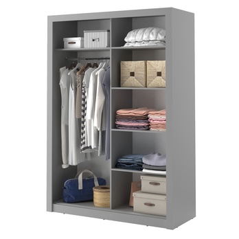 Šatníková skriňa LINDY sivá 3