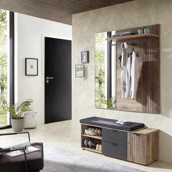 Predsieňový panel LINEA dub umbra/sivá 1