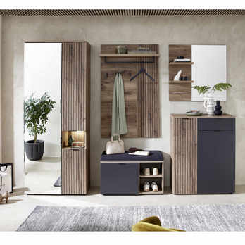 Predsieňový panel LINEA dub umbra/sivá 3