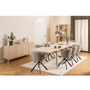 Vitrína LINLEY bielený dub 1