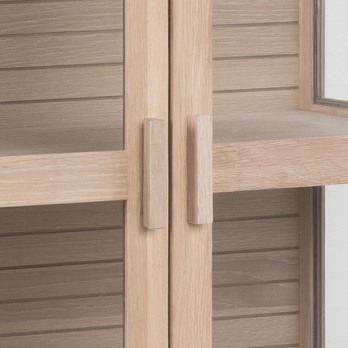 Vitrína LINLEY bielený dub 2