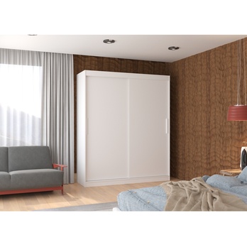 Šatníková skriňa LINTON biela 1