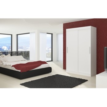 Šatníková skriňa LINTON biela 3