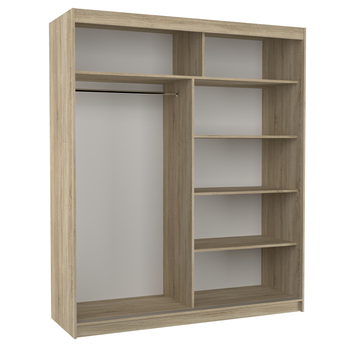 Šatníková skriňa LINTON dub sonoma 2