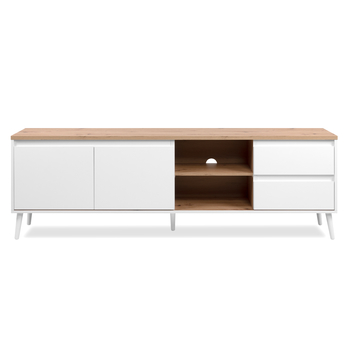 TV stolík LINZ dub artisan/biela 2