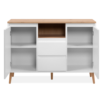 Komoda LINZ dub artisan/biela 3